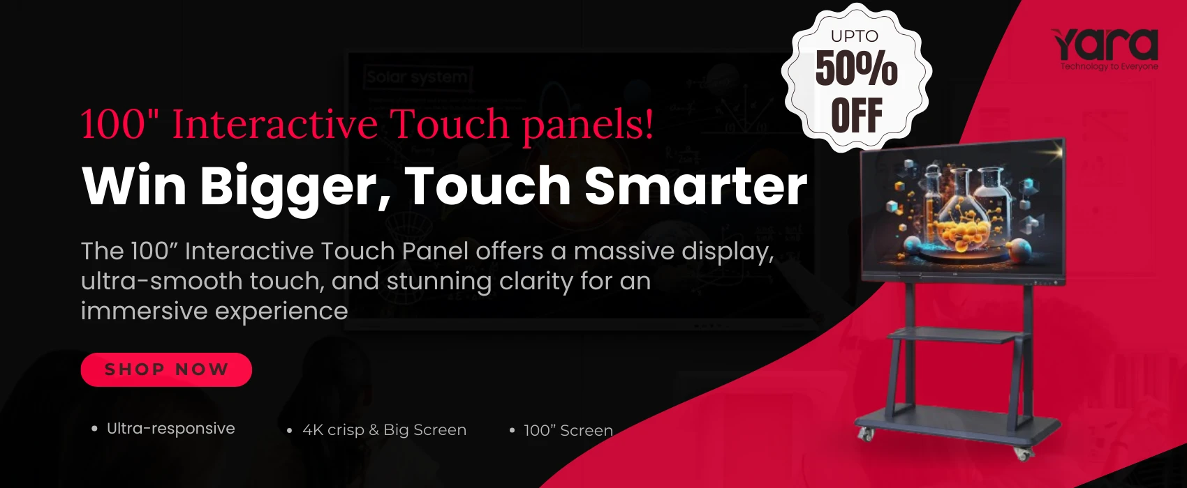 100" TOUCH PANEL