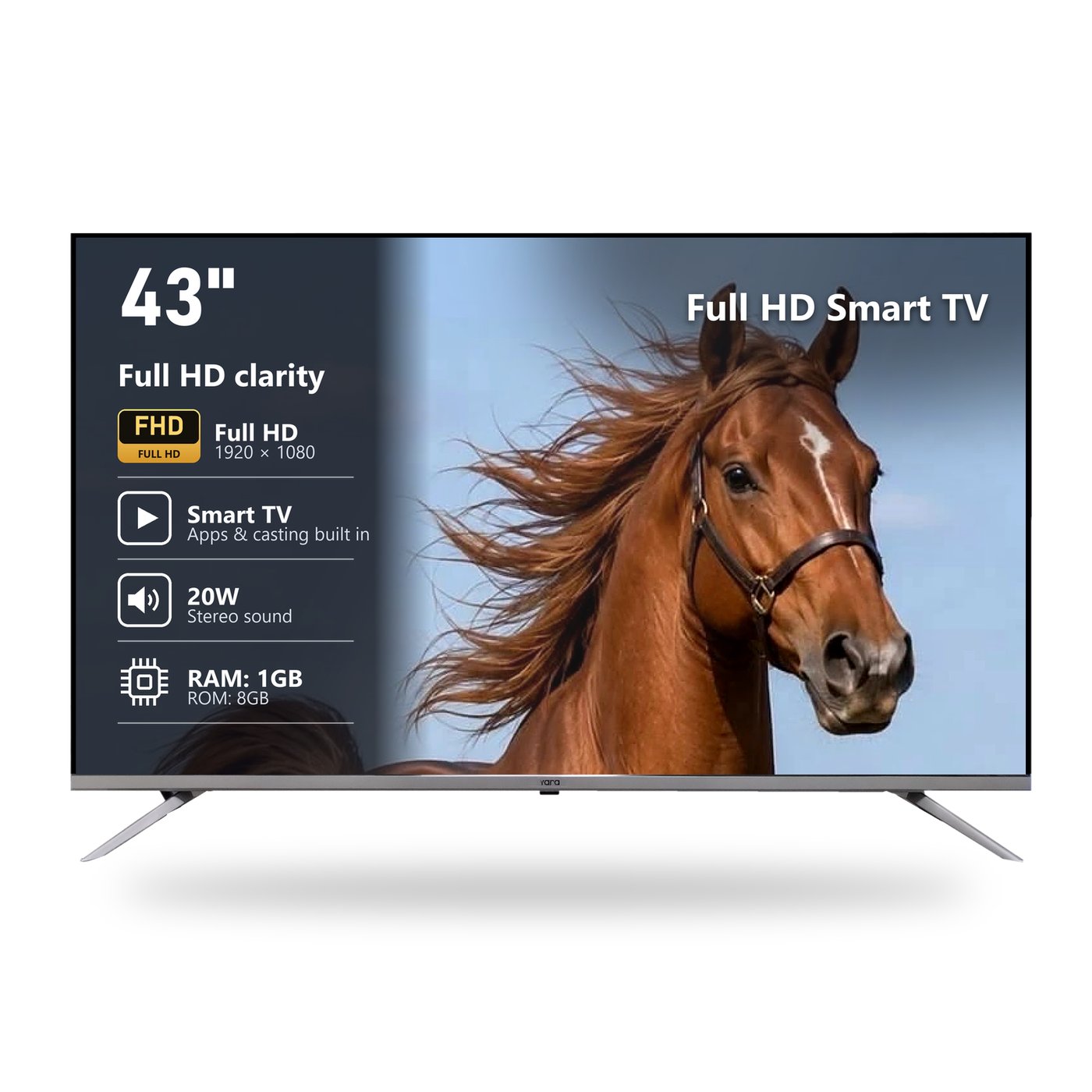 A Yara Full HD Smart LED TV: slim, bright and connected