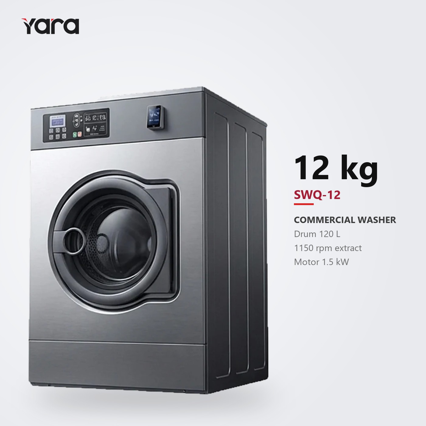 Yara 12 kg Fully Automatic Commercial Washing Machine