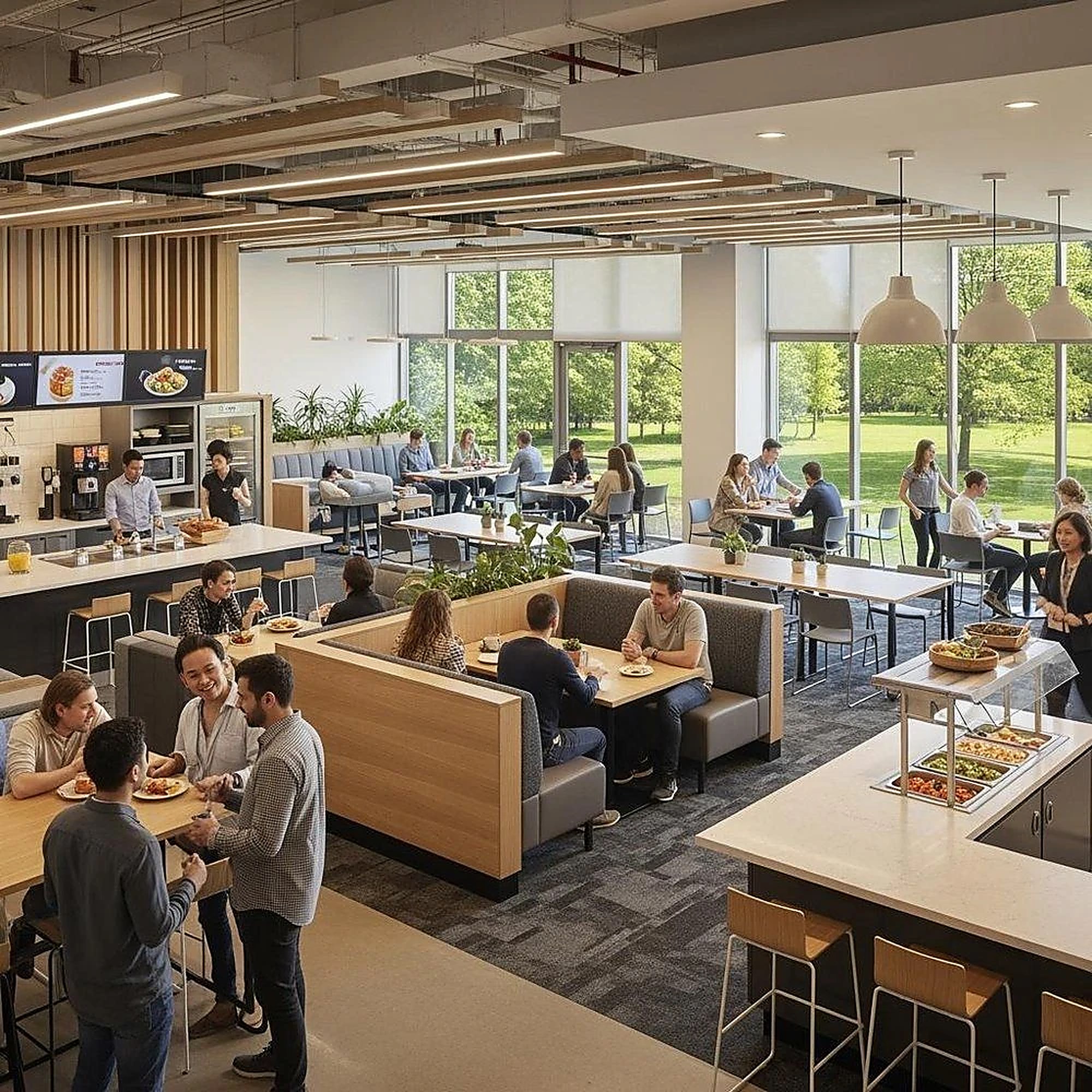 Corporate cafeterias