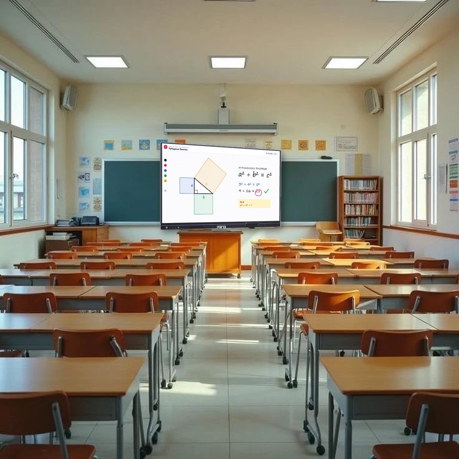Yara Interactive Panel in a classroom