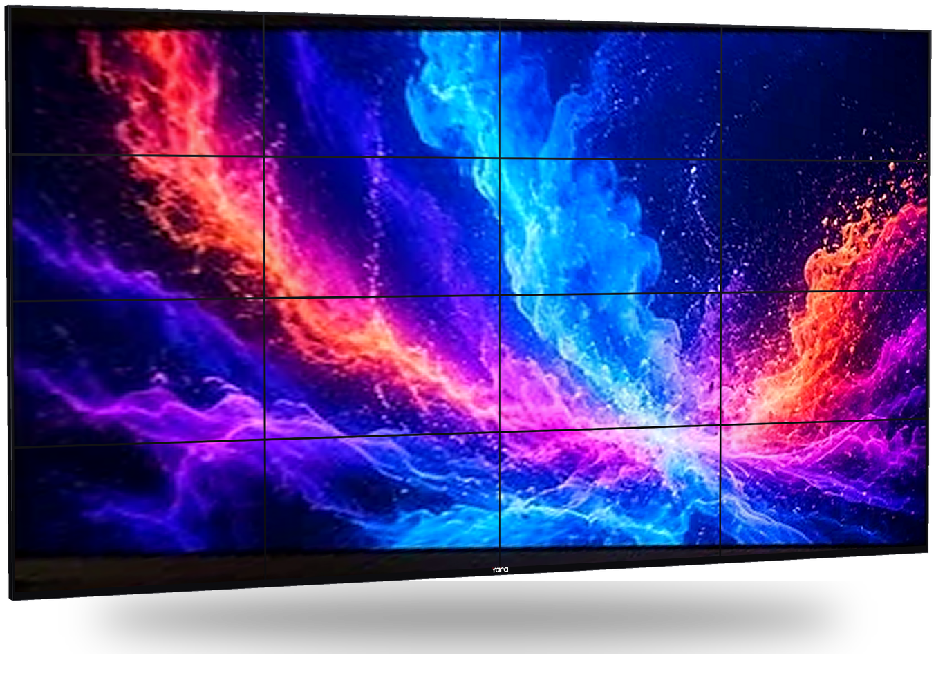 Yara 4 × 4 LCD video wall