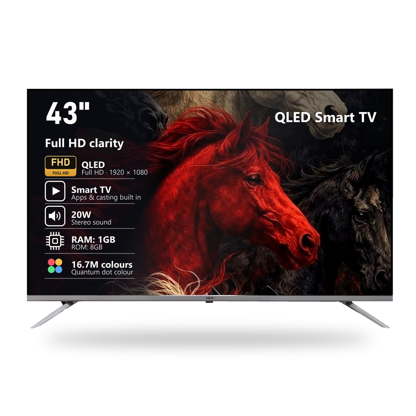 Yara 43" Full HD QLED Smart TV