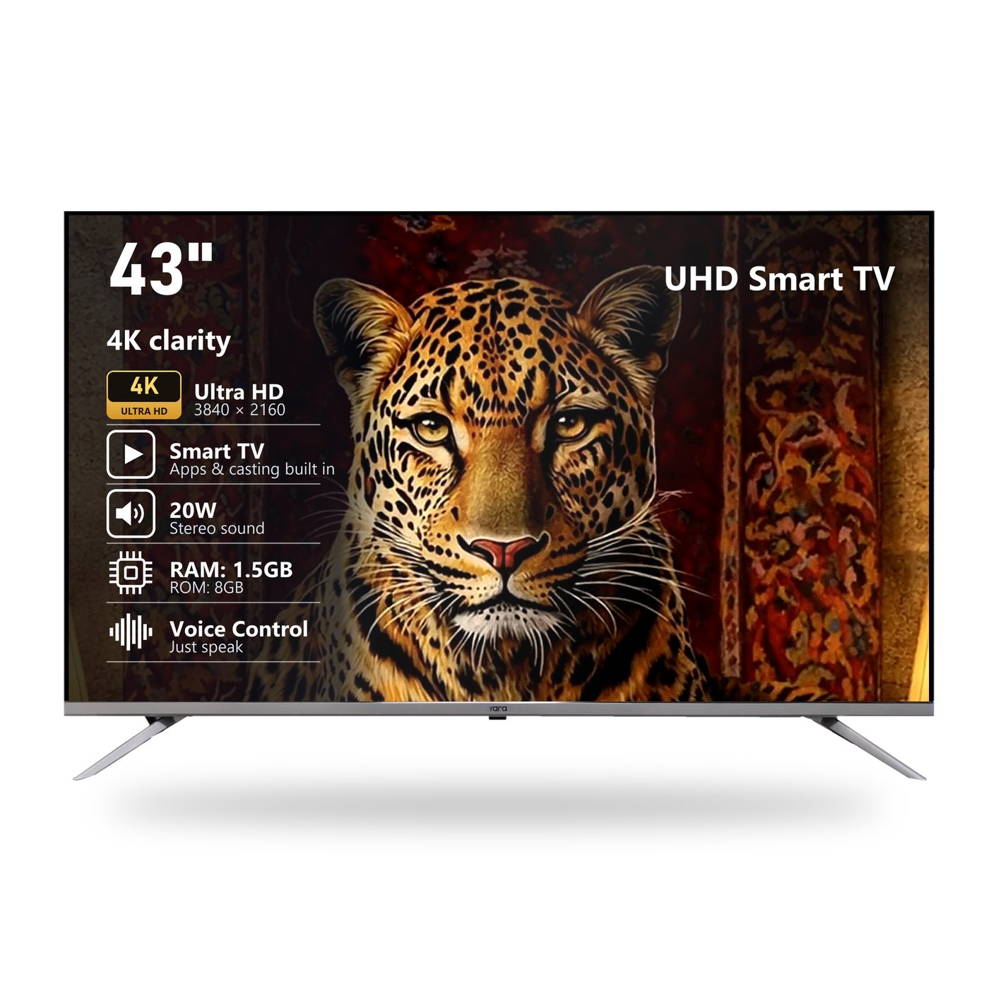 Yara 43" 4K UHD Smart Voice TV
