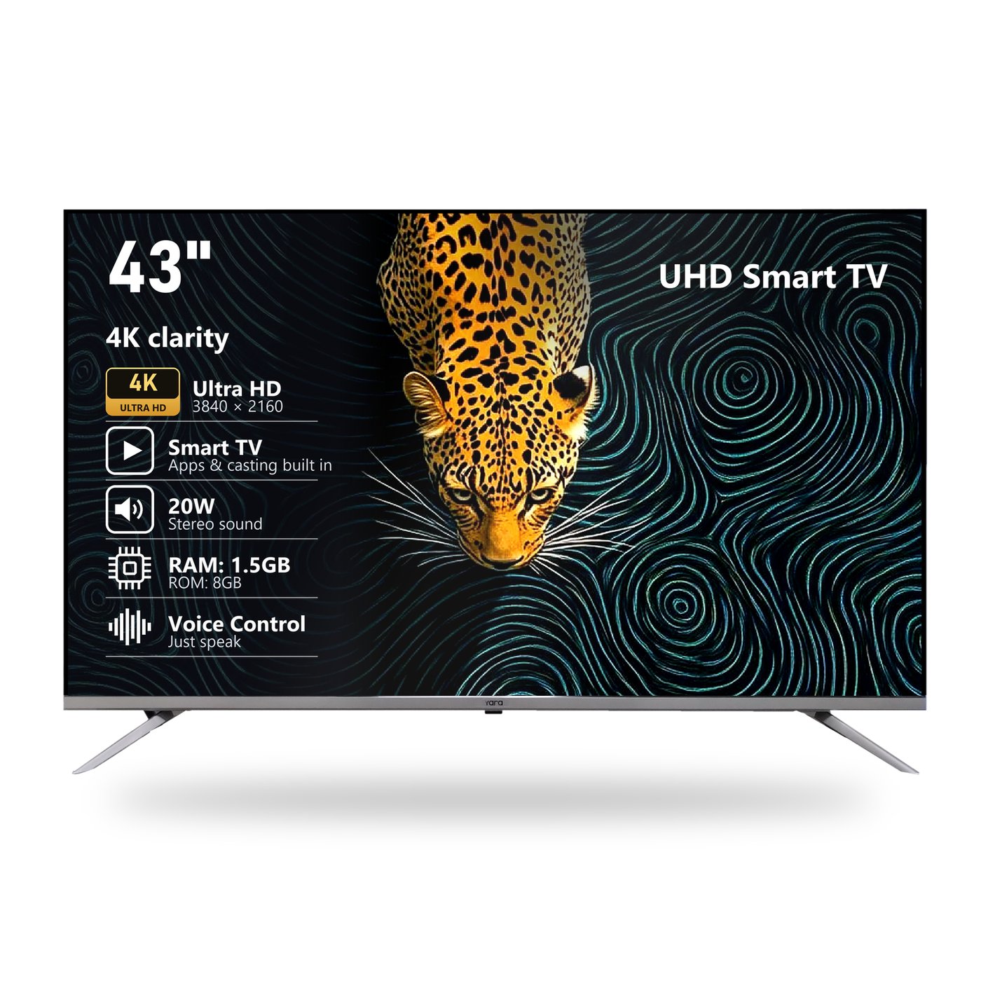 Yara 43" 4K UHD Smart Voice TV