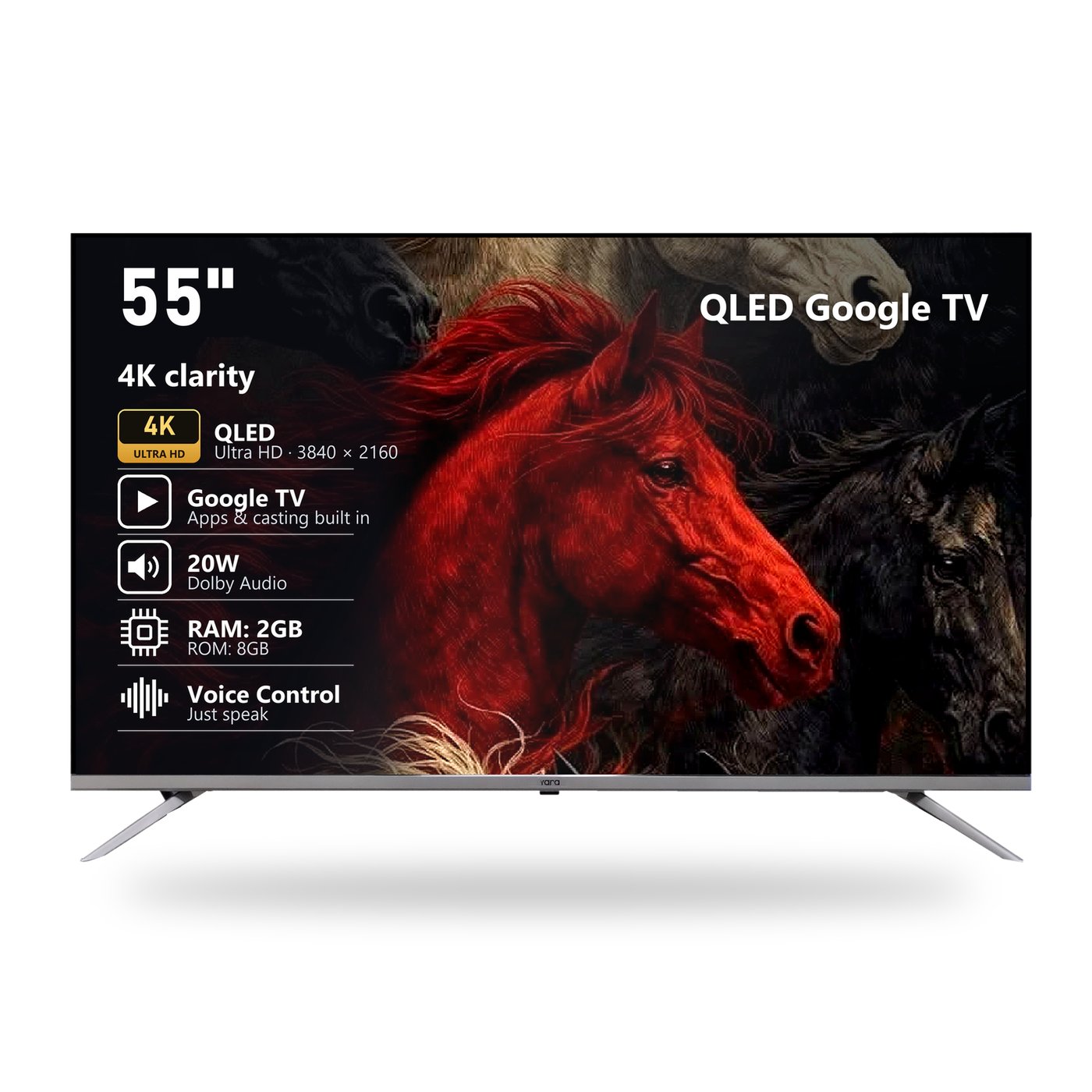 Yara 55" 4K UHD QLED Google TV