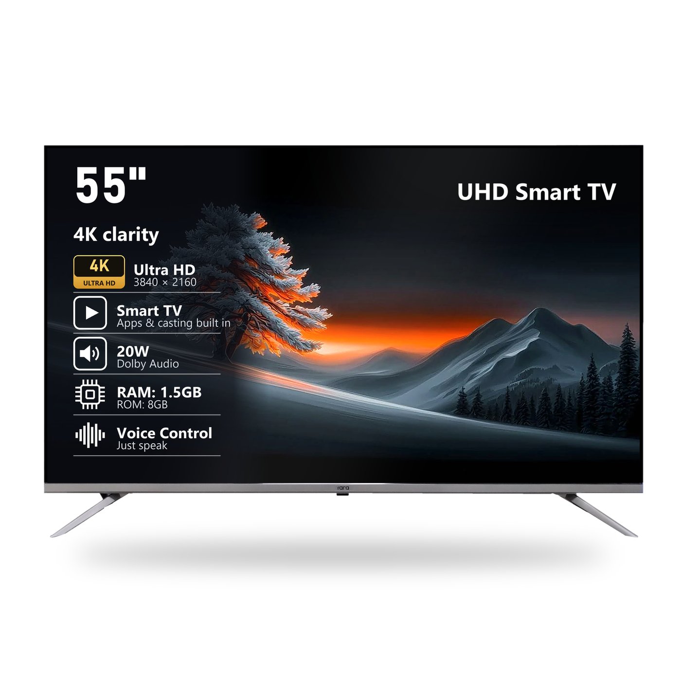 Yara 55" 4K UHD Smart Voice TV
