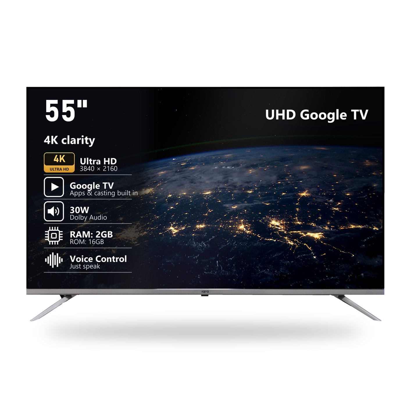 Yara 55" 4K UHD Google TV