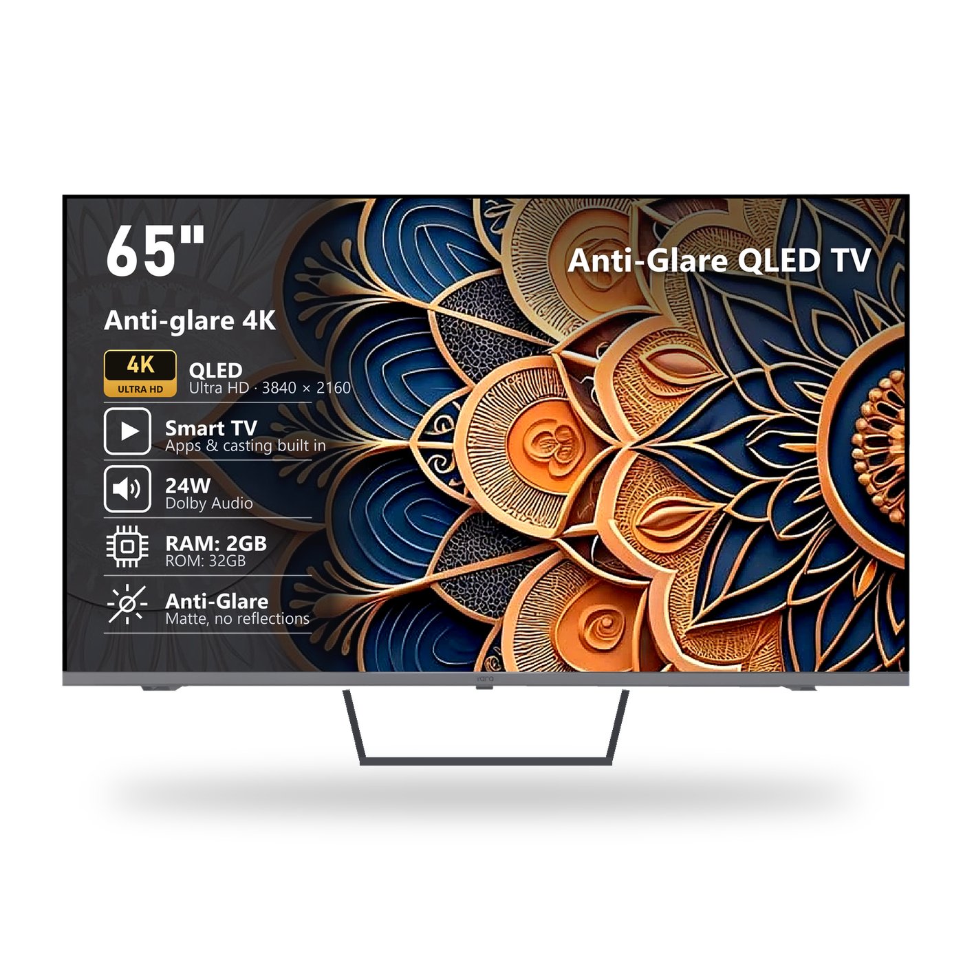 Yara 65" 4K UHD Anti-Glare QLED Smart TV