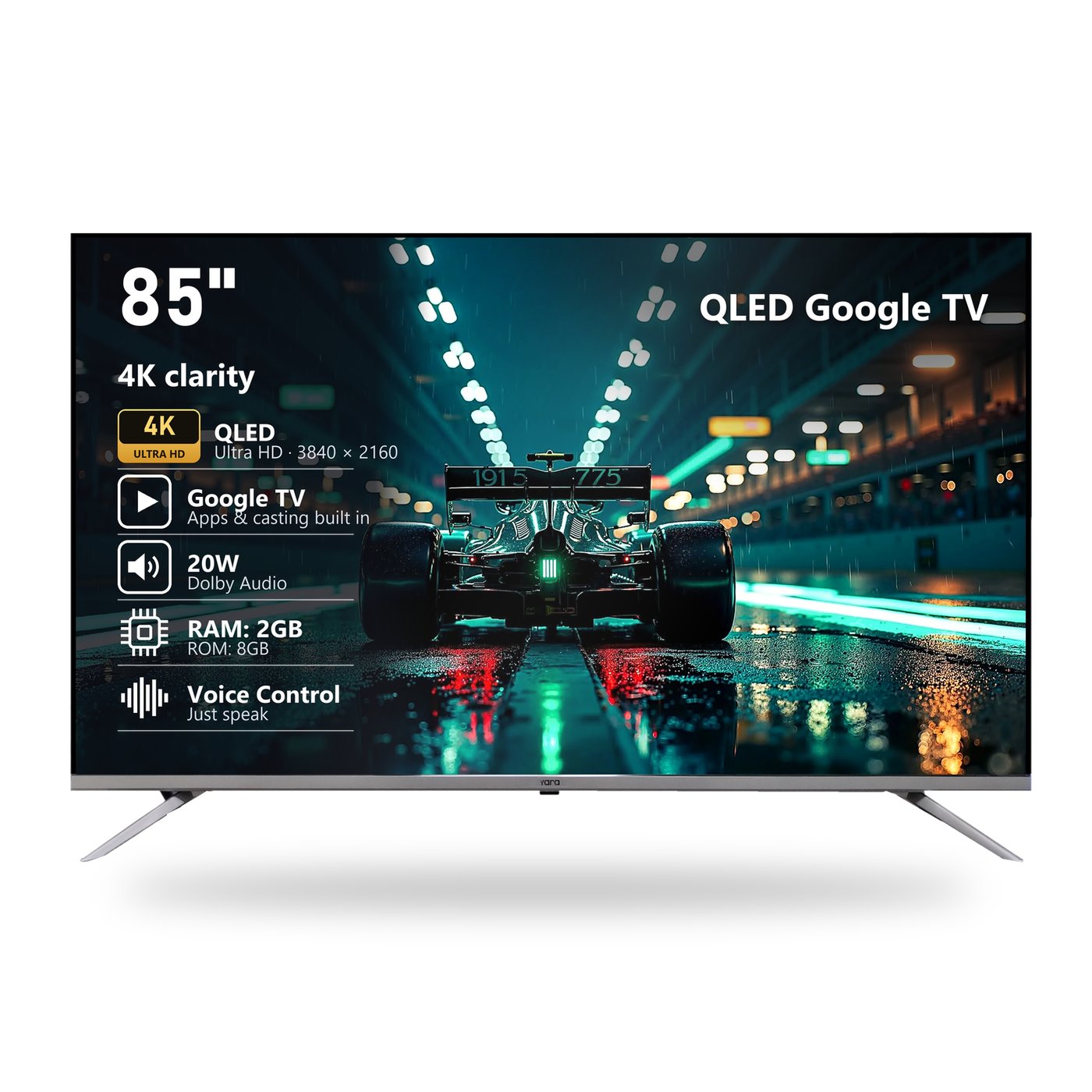 Yara 85" 4K UHD QLED Google TV