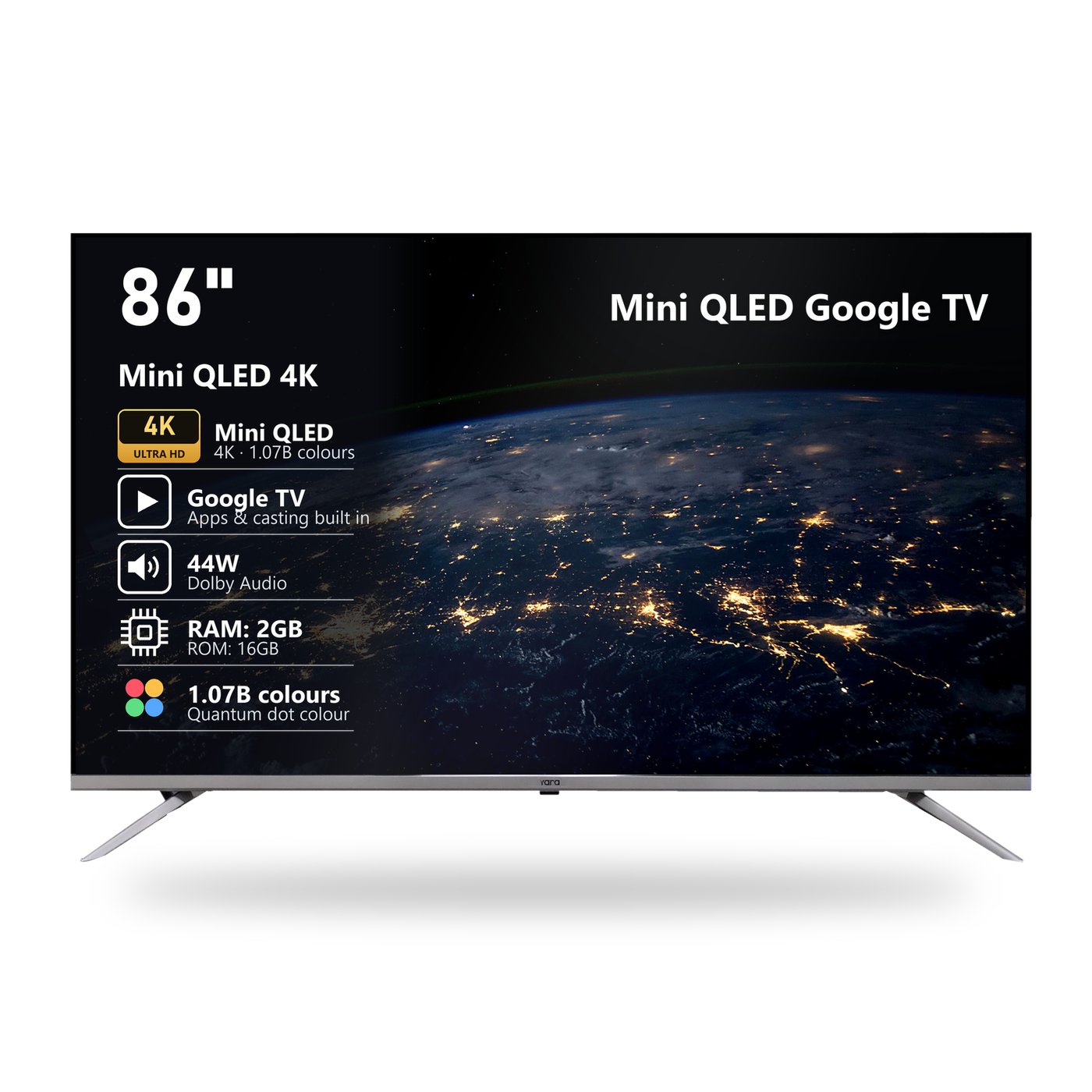 Yara 86" 4K UHD Mini QLED Google TV