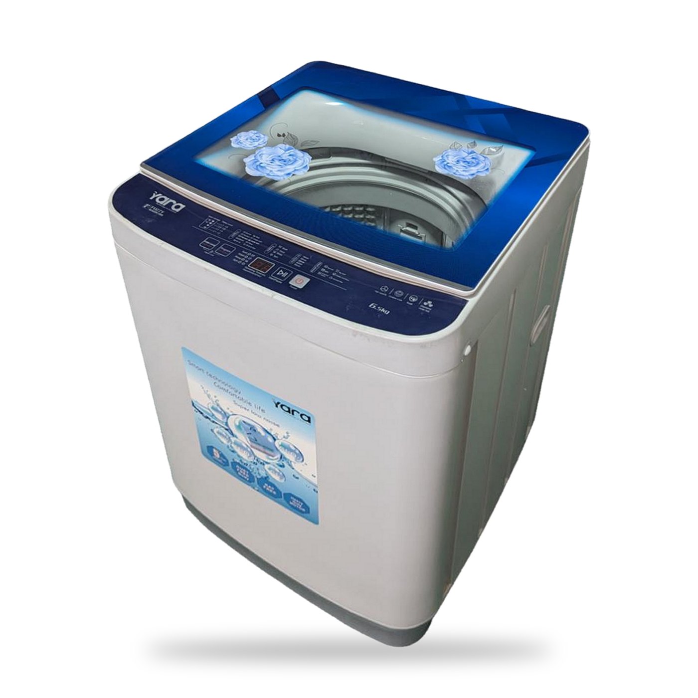 Yara 6.5 kg Fully Automatic Top Load Washing Machine – Blue Strip