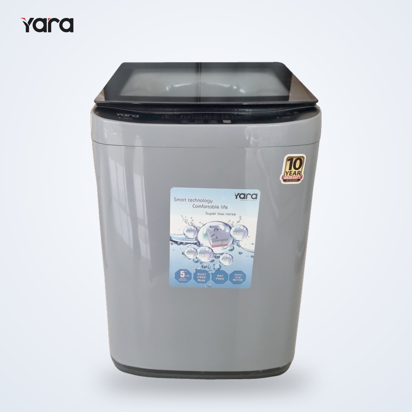 Yara 8.5 kg Fully Automatic Top Load Washing Machine – Black Strip