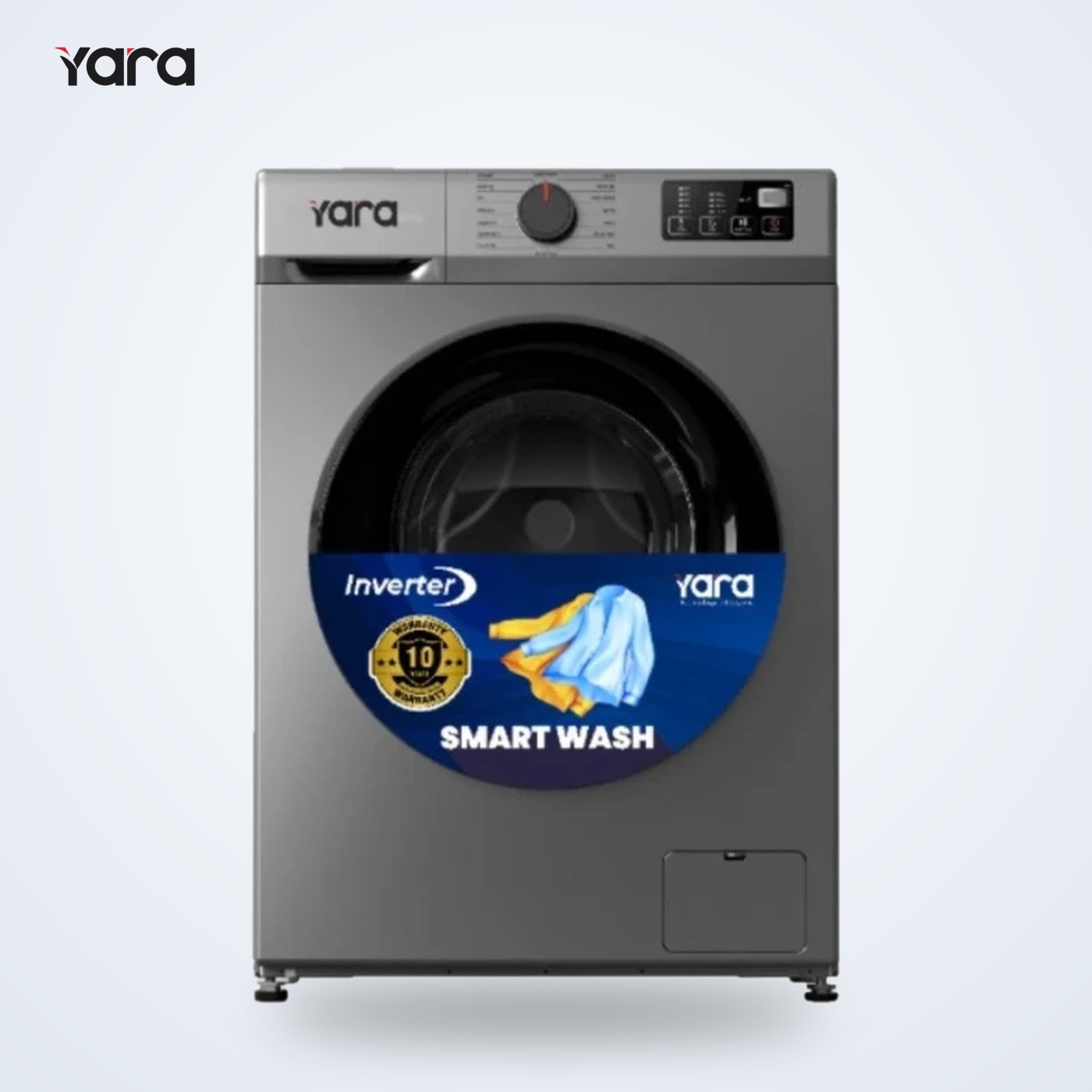 Yara 8 kg Fully Automatic Front Load Washing Machine – Black Strip