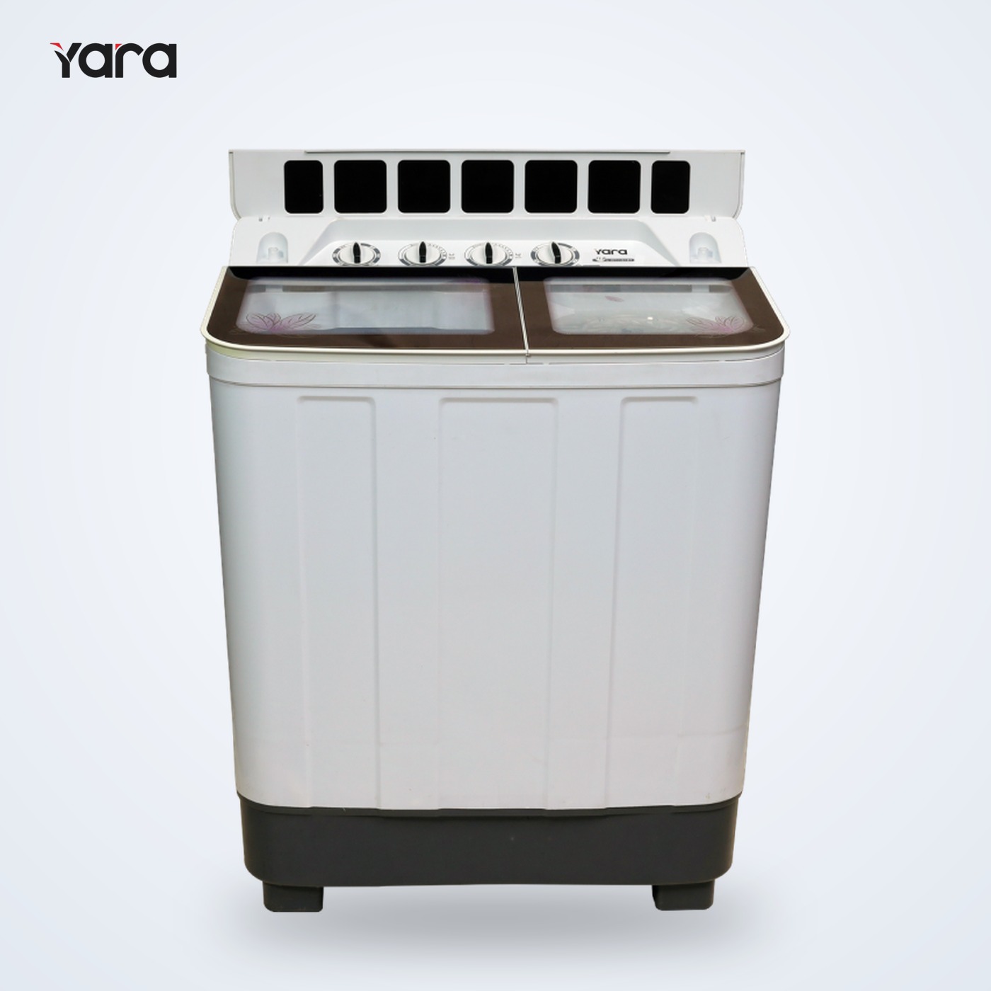 Yara 11 kg Semi Automatic Top Load Washing Machine – Maroon Strip